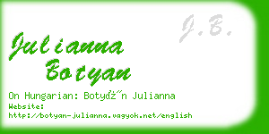 julianna botyan business card